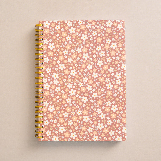 Pink Meadow Spiral Notebook