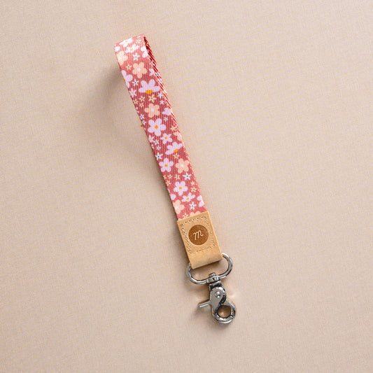 Pink Meadow Wrist Lanyard