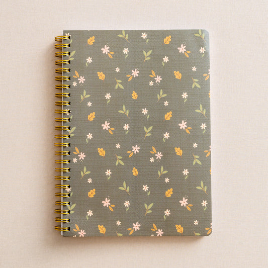 Forest Floral Spiral Notebook